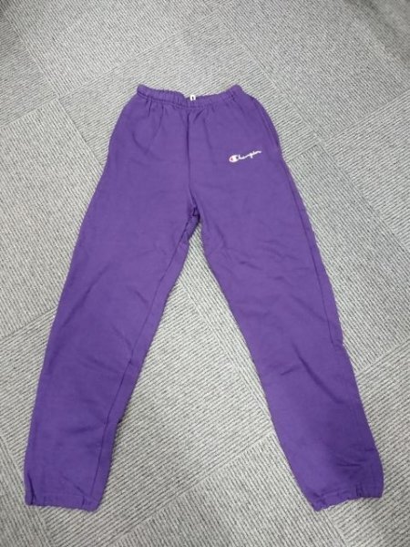 ★☆USA製 チャンピオン スエットパンツ パープル M 少々補修必 アメリカ製 ☆★拍卖