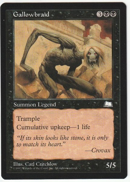 WHT ガロウブレイド/Gallowbraid 英語1枚拍卖