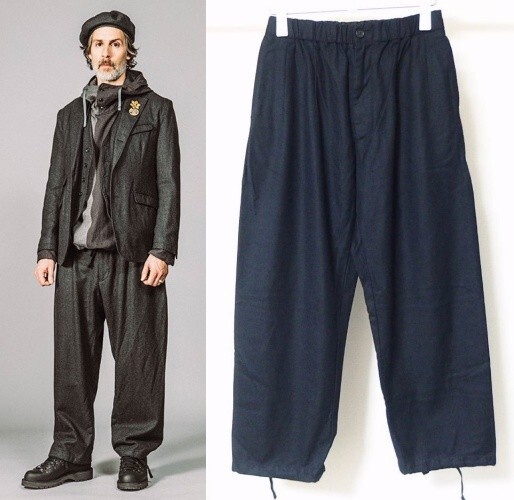 Engineered Garments エンジニアードガーメンツ New Balloon Pant Worsted Heavy Wool ニュー バルーン パンツ XS 紺拍卖