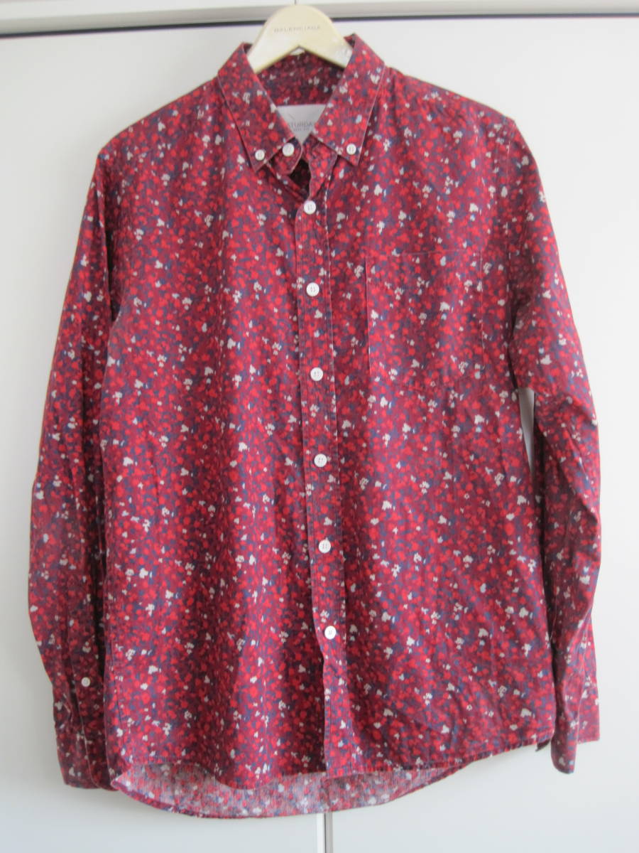 SATURDAYS SURF NEW YORK CITY サタデーズサーフ 柄ボタンダウンシャツ S拍卖