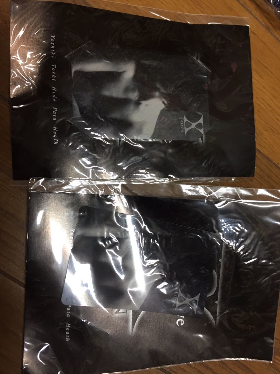 1F XJAPANコンサートグッズTOKYODOME 1997.12.31 THE LAST LIVE テレホンカード2枚 500円X2枚 未開封1枚 開封1枚拍卖