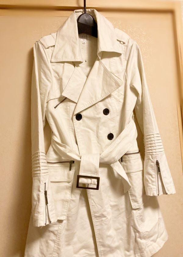 【TAKEO KIKUCHI 】タケオキクチ☆ トレンチコート ☆ コットン レディース拍卖