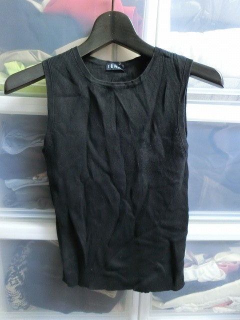 IENA ノースリーブカットソー タンクトップ ブラック #1-8090-0042-1 イエナ拍卖