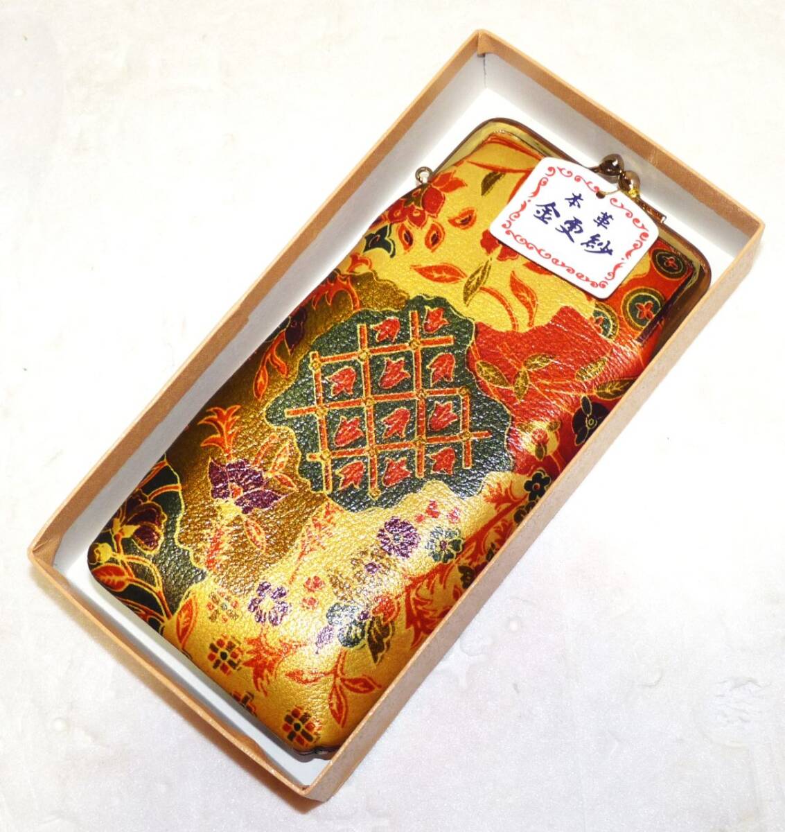 本革 金更紗 グラスケース 287879-291F拍卖