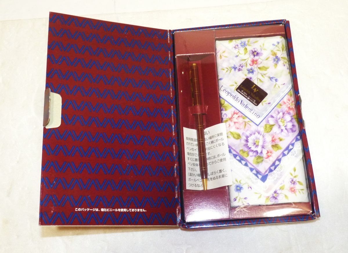 Leopoldo Valentino(レオポルドヴァレンティノ) ハンカチ&ボールペン 954651-291F拍卖