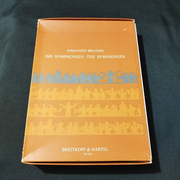楽譜 スタディスコア ブラームス 交響曲全集 ブライトコップ版 4冊セット Hans Gal・編 棚A15拍卖