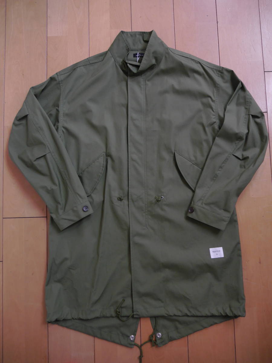 DENIM BY VANQUISH&fragment ヴァンキッシュ フラグメント fish tail parker / black (vfj1037) カーキカーキ S 未使用拍卖