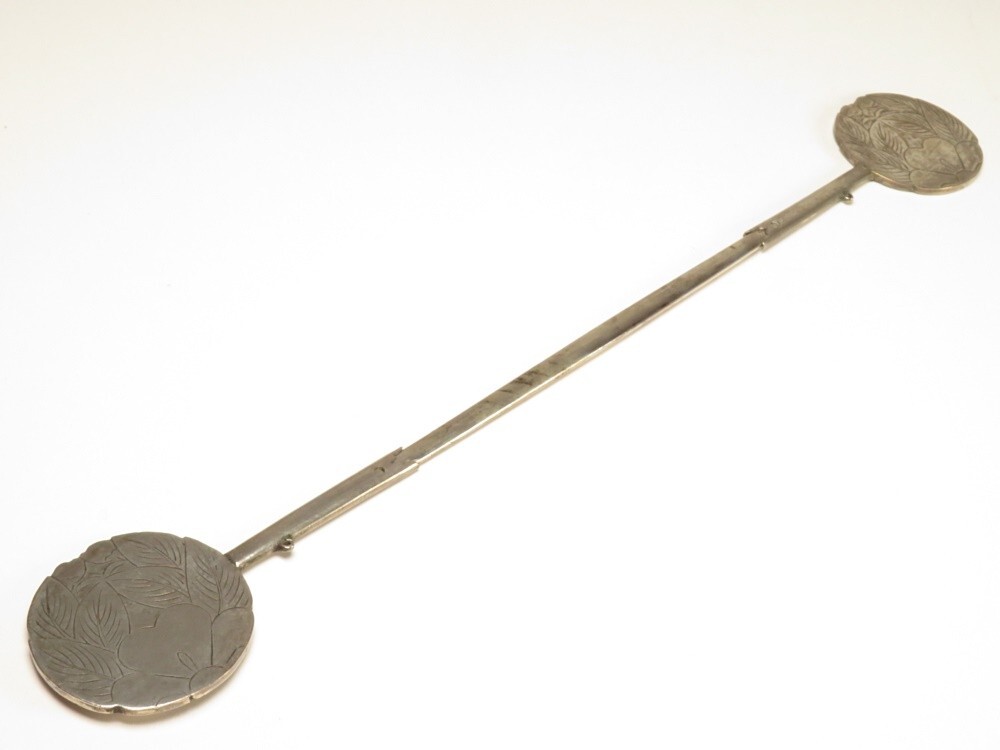 【9643】和装小物 明治 大正 昭和 花 彫金 笄(初品・買取品)拍卖