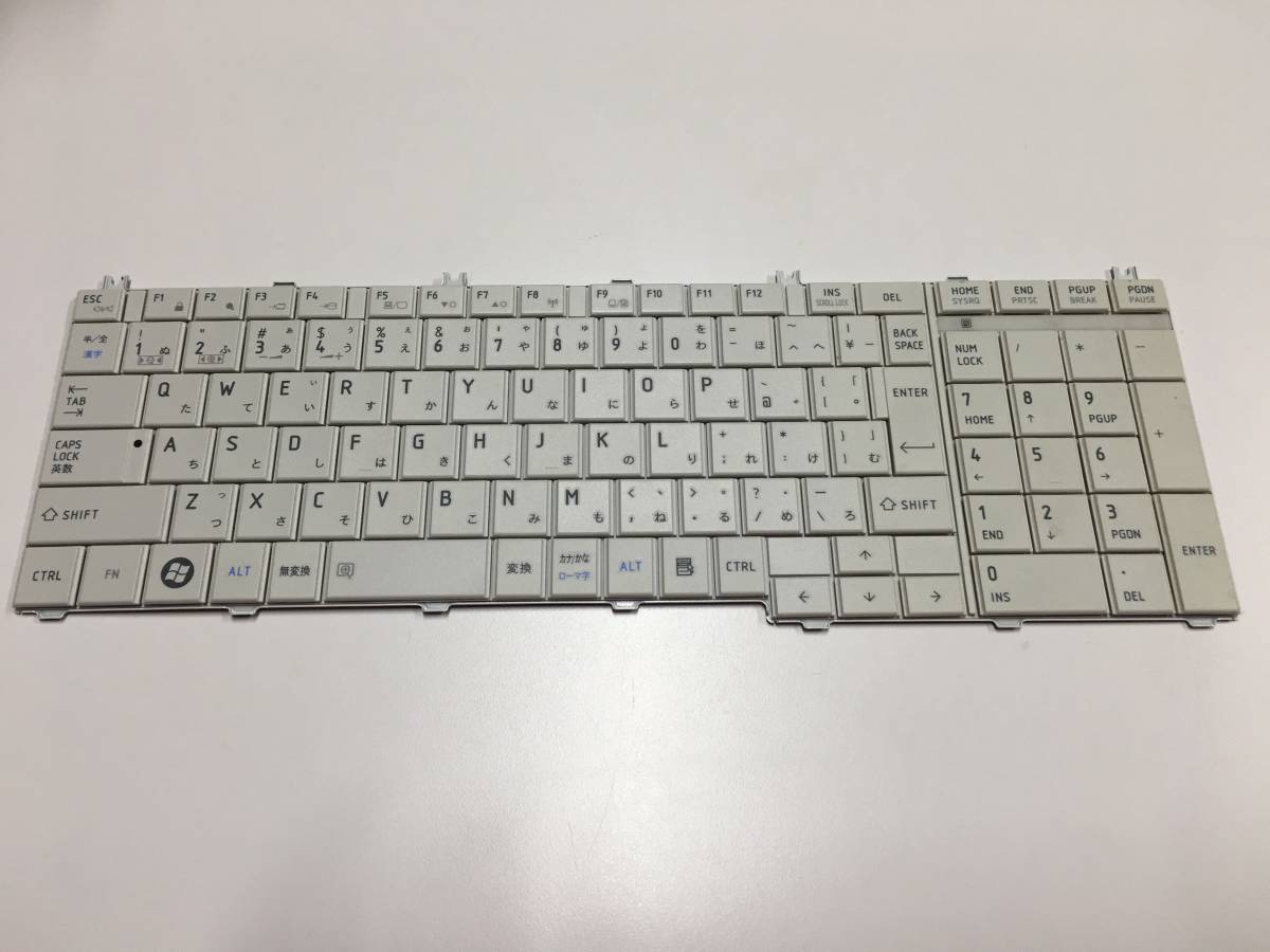 A15608)TOSHIBA T350/E36BW(PT35036BSGWE) 用日本語キーボード 中古動作品拍卖