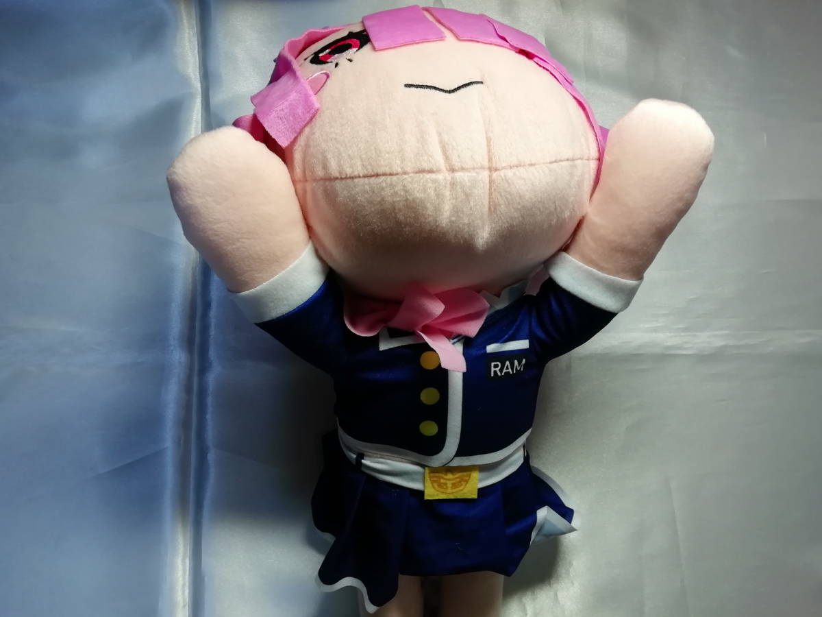 中古品 Re:ゼロから始める異世界生活 ラム メガジャンボ寝そべりぬいぐるみ”ラム” ルグニカAirLinesへようこそ!拍卖