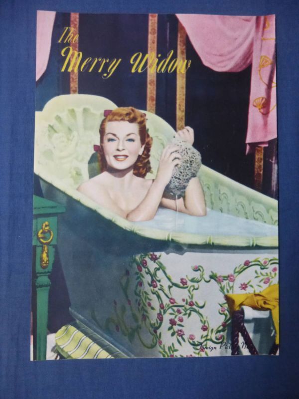 美品◆(205)古い映画パンフ「メリイ・ウィドウ」ラナ・ターナー フェルナンド・ラマス 1952年 The Merry Widow拍卖