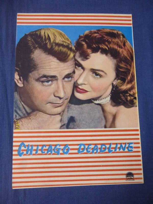 (125) 古い映画パンフレット「恐喝の街」アラン・ラッド/ドナ・リード/アーサーケネディ ルイス・アレン監督 CHICAGO DEADLINE拍卖