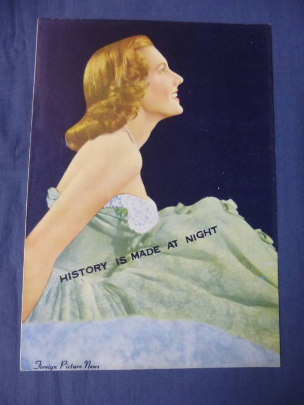 (150) 古い映画パンフ「歴史は夜作られる」シャルル・ボワイエ/ジーン・アーサー HISTORY IS MADE AT NIGHT拍卖