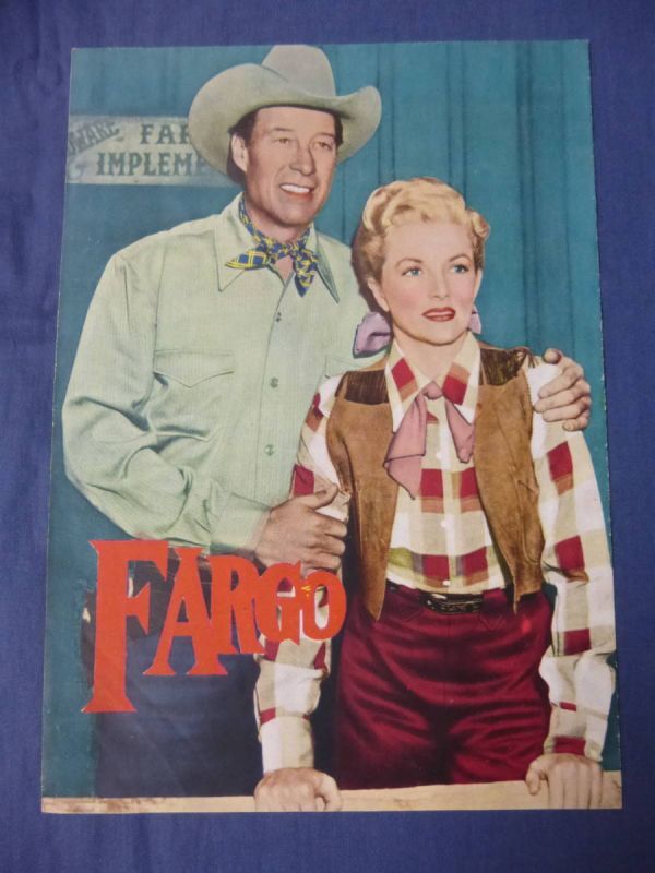 美品◆(144) 古い映画パンフレット「決闘の谷」ワイルド・ビル・エリオット/マイロン・ヒーリー ルイスDコリンズ監督 西部劇 FARGO拍卖