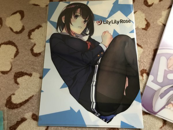 135クリアファイル 冴えない彼女の育てかた 加藤恵(みぶなつき) COMIC1☆17/LilyLilyRose くろタイツ拍卖