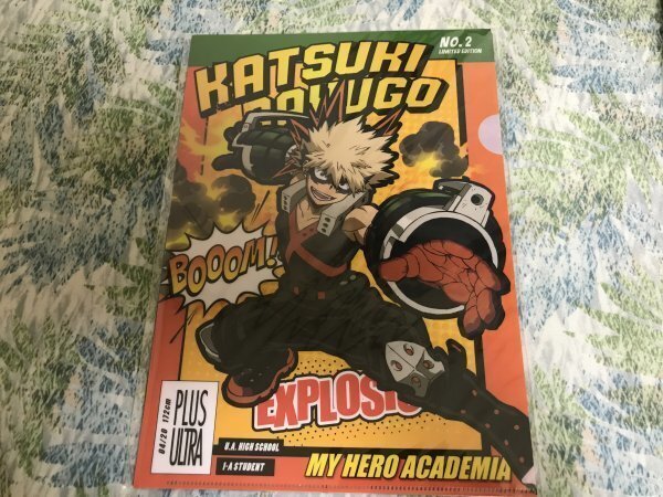 140クリアファイル 僕のヒーローアカデミア 爆豪勝己 ローソンHMV限定 2枚セット拍卖