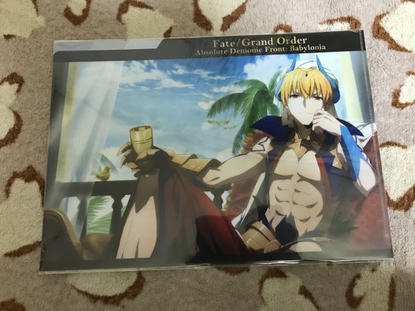 134クリアファイル FGO Fate Grand Order 絶対魔獣戦線 バビロニア ギルガメッシュ 3ポケット拍卖