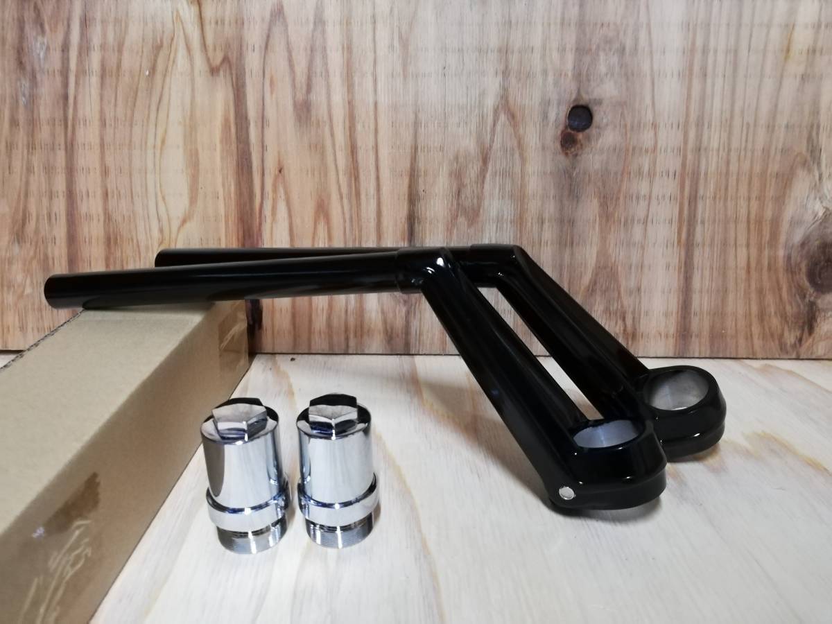 送料込み VFタイプ ハンドル 黒+延長キット① /ゼファー400用 ZR400C 変換 フロントフォーク39π→35パイ 旧車ハン 35π 教習 ロボ拍卖