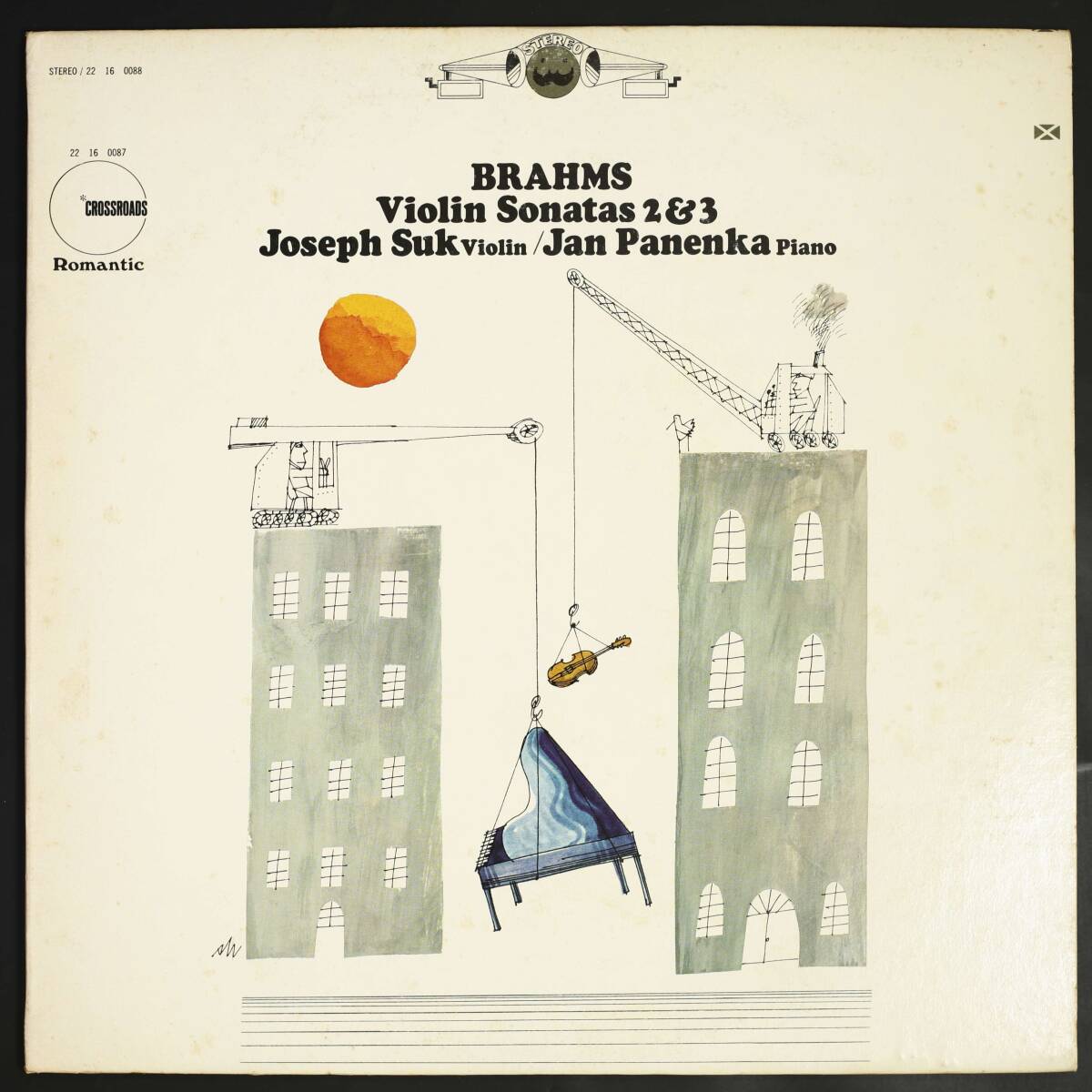 【US盤LP】ヨセフ・スーク,ヤン・パネンカ/ブラームス:ヴァイオリン・ソナタ第2,3番(並品,STEREO,CROSSROADS,Josef Suk)拍卖