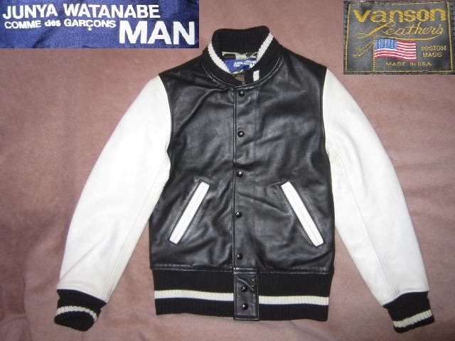 超レア JUNYA WATANABE COMME des GARCONS MAN VANSON ジュンヤ ワタナベ コムデギャルソン バンソン コラボ 本革オールレザー スタジャン拍卖