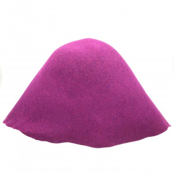 エクストラファインメリノウールフェルト帽体 C/#15 バイオレットmix 帽子 帽子の材料 木型 帽子木型 帽子の木型 ウール帽体拍卖