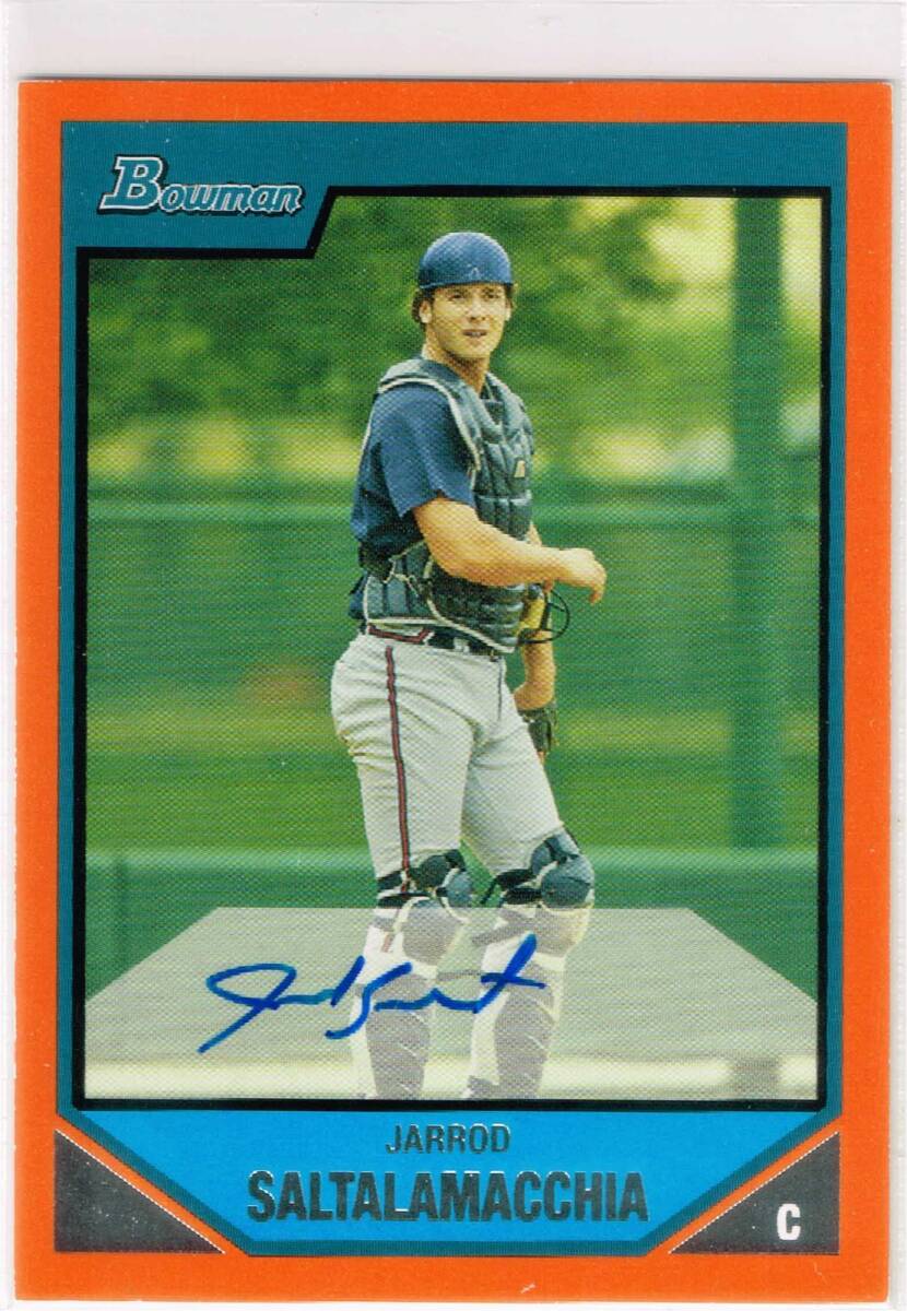 MLB 2007 Bowman Prospects Autograph Orange #BP133 Jarrod Saltalamacchia 042/250 Auto トップス ボウマン 直筆サイン サルタラマッキア拍卖