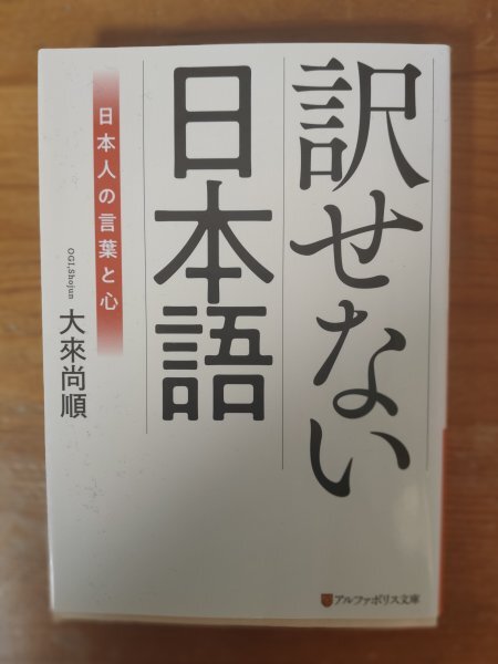 D15 訳せない日本語 大來 尚順 (アルファポリス文庫) 2020年発行 いただきます お疲れさま 失礼します しょうがない 大丈夫拍卖