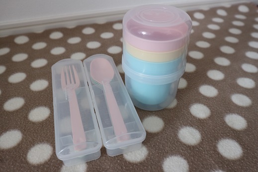 ★美品★かわいい★カトラリ―★セット★コップ★フォーク★スプーン★ランチセット★ピクニック拍卖