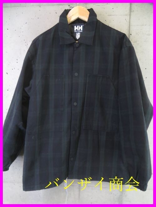 003c234◆美品です◆HELLY HANSEN ヘリーハンセン ブラックウォッチ セイルポケットコーチジャケット M/アウトドア/マウンテンパーカー拍卖