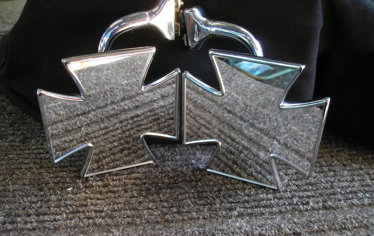 クロス ミラー 旧車 トラック トラック ベルエア エルカミ シェビー C10 3100 GMC バン ローライダー ムーンアイズ ホットロッドJ10321拍卖