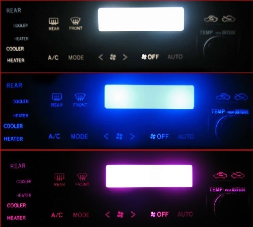 グランビア H10/H11/H16 エアコンLED照明1台分セット!ブルー拍卖