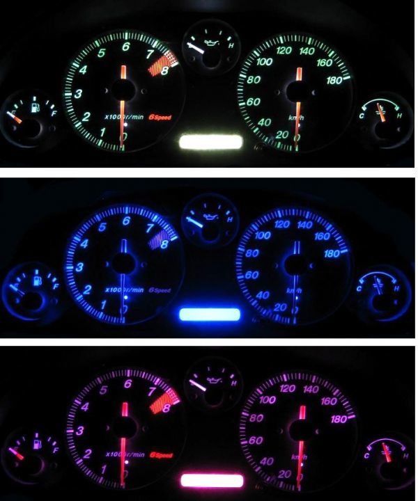 ロードスター NB6/8 メーターLED照明1台分セット ピンク拍卖