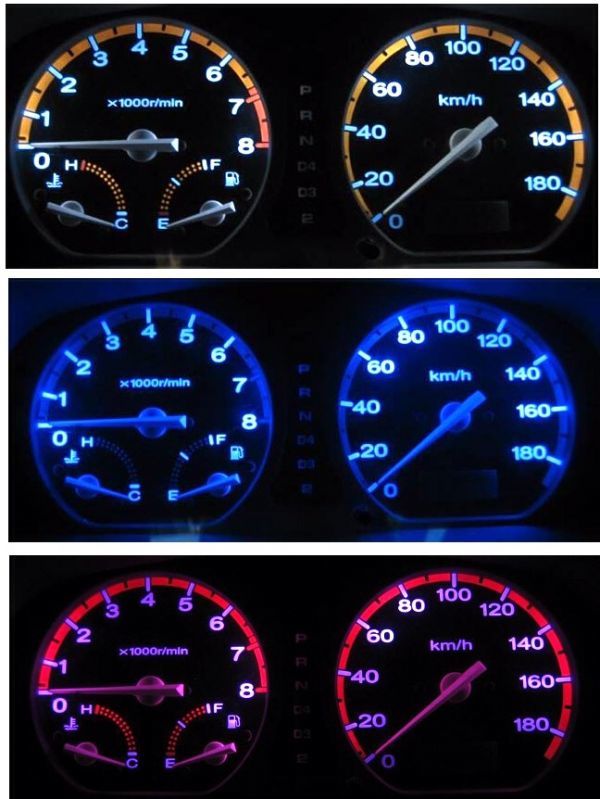 CAPA(キャパ) メーターLED照明 1台分セット!レッド拍卖