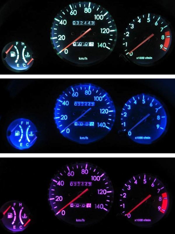 プレオ RA1/RA2 メーターLED照明1台分セット☆ レッド拍卖