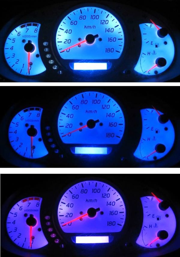 ティーノ V10 メーターLED照明1台分セット! ピンク拍卖