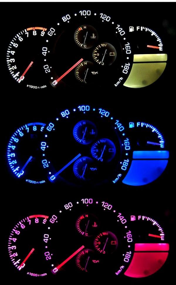 アルテッツァ GXE/SXE☆メーターLED照明1台分セット! レッド拍卖