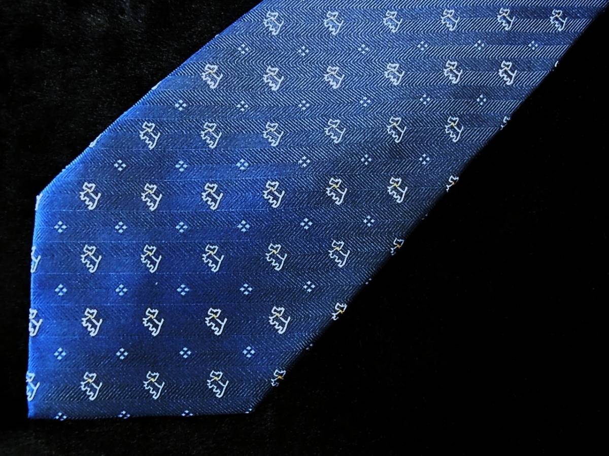 ♪RA2062♪美品【刺繍・動物・犬】WIN DSEL ウィンゼル ネクタイ♪拍卖