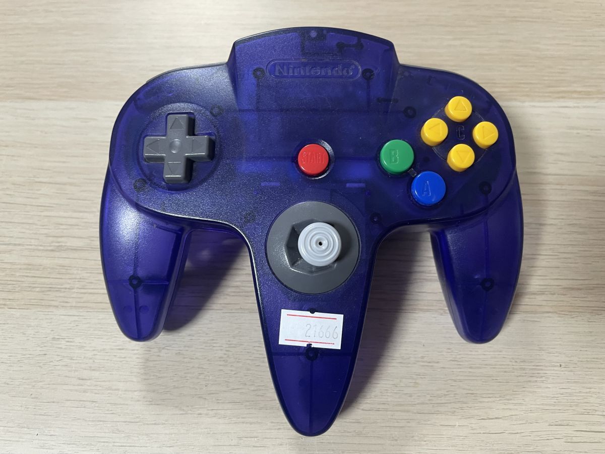 N64 ニンテンドー64 周辺機器 コントローラー ミッドナイトブルー 【管理 21666】【B】拍卖