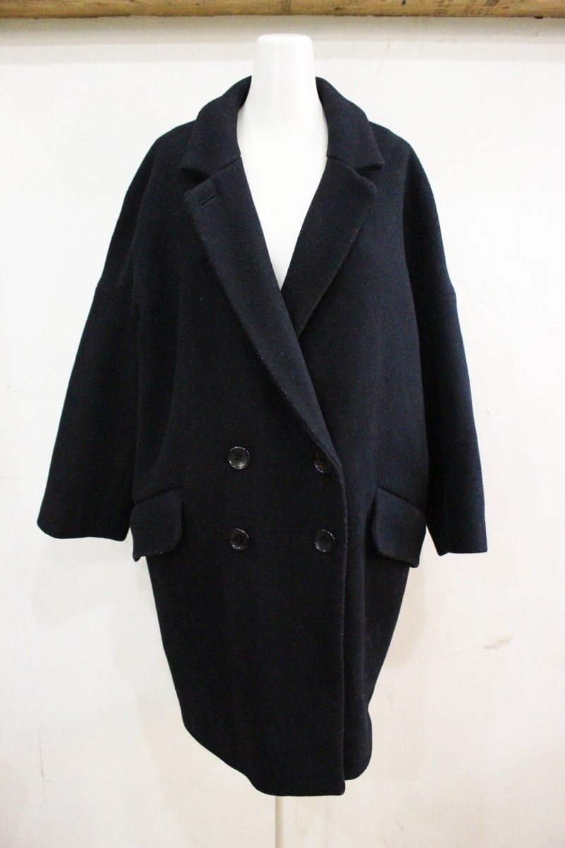 H64★COACH/コーチ ウールアンゴラ混レディースコート ブラック XSサイズ ジャケット ジャケットコート オーバーサイズ USED ★拍卖