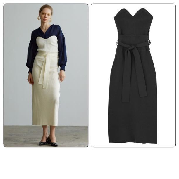 ラグナムーン ビスチェニットワンピースS拍卖