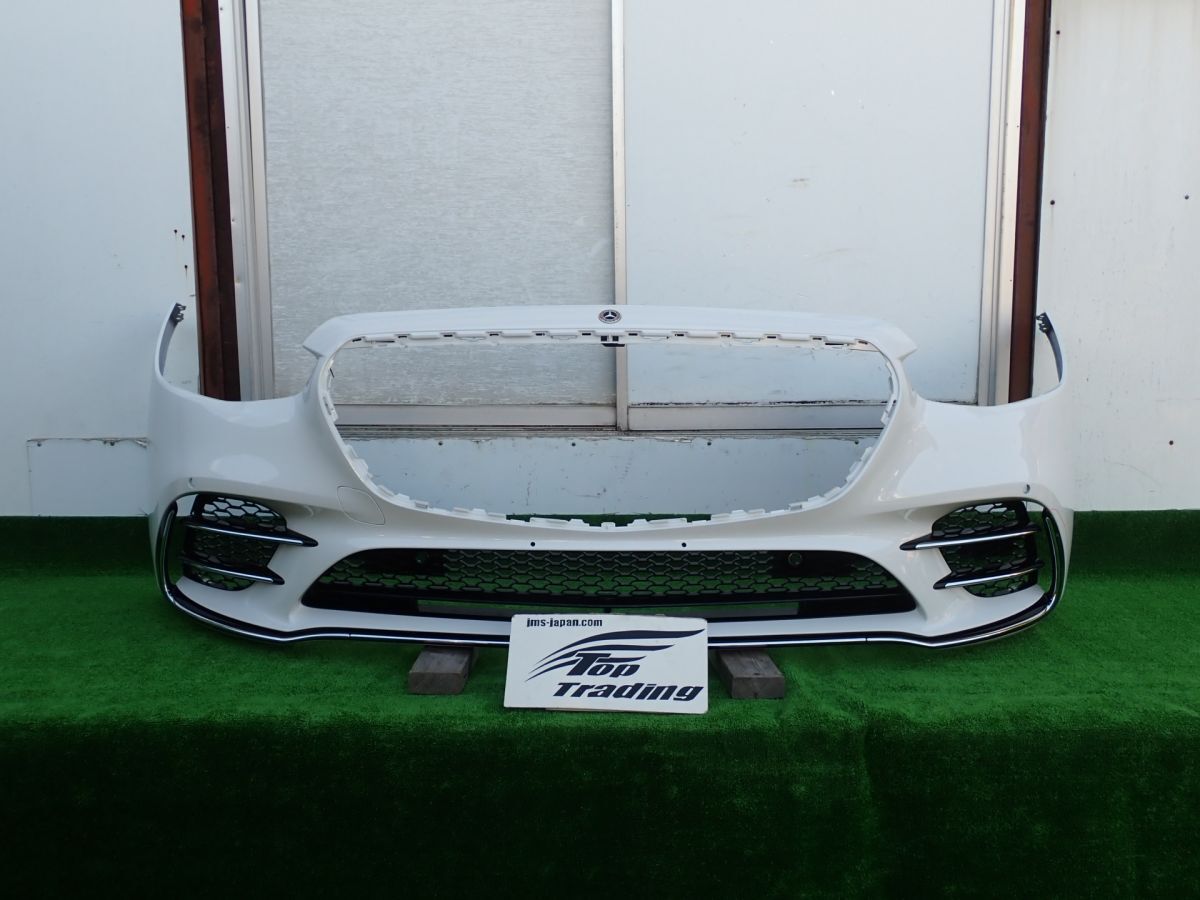 L5106vc ベンツ純正 Sクラス W223/V223 AMG フロントバンパー スポイラー・グリル付 A2238851001 (A2238805801) ダイヤモンドホワイト799拍卖