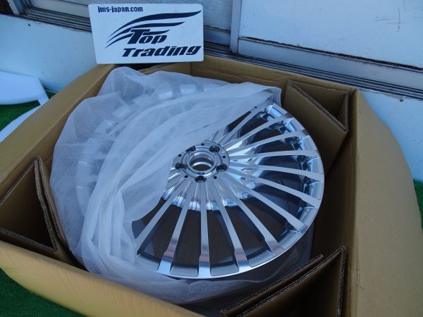 L1821/メルセデス マイバッハ純正 MAYBACH GLS600 X167 後期 23インチ 9.5J マルチスポーク アルミホイール 鍛造 ポリッシュ A1674011600拍卖
