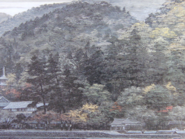 澁澤卿、【秋思黄昏】、希少な額装用画集より、新品額装付、状態良好、送料込み拍卖