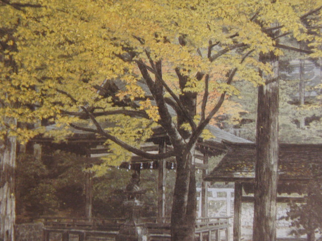 澁澤卿、【黄葉寂然】、希少な額装用画集より、新品額装付、状態良好、送料込み拍卖