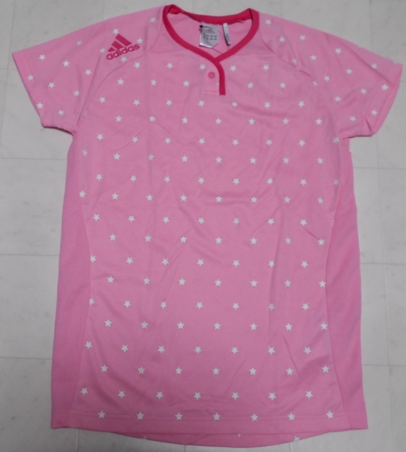 ★アディダス★半袖【L】★ピンク×星★拍卖