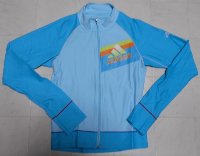 アディダス★ラッシュガード★UV★UPF50+【L】★ブルー★定価10395円拍卖