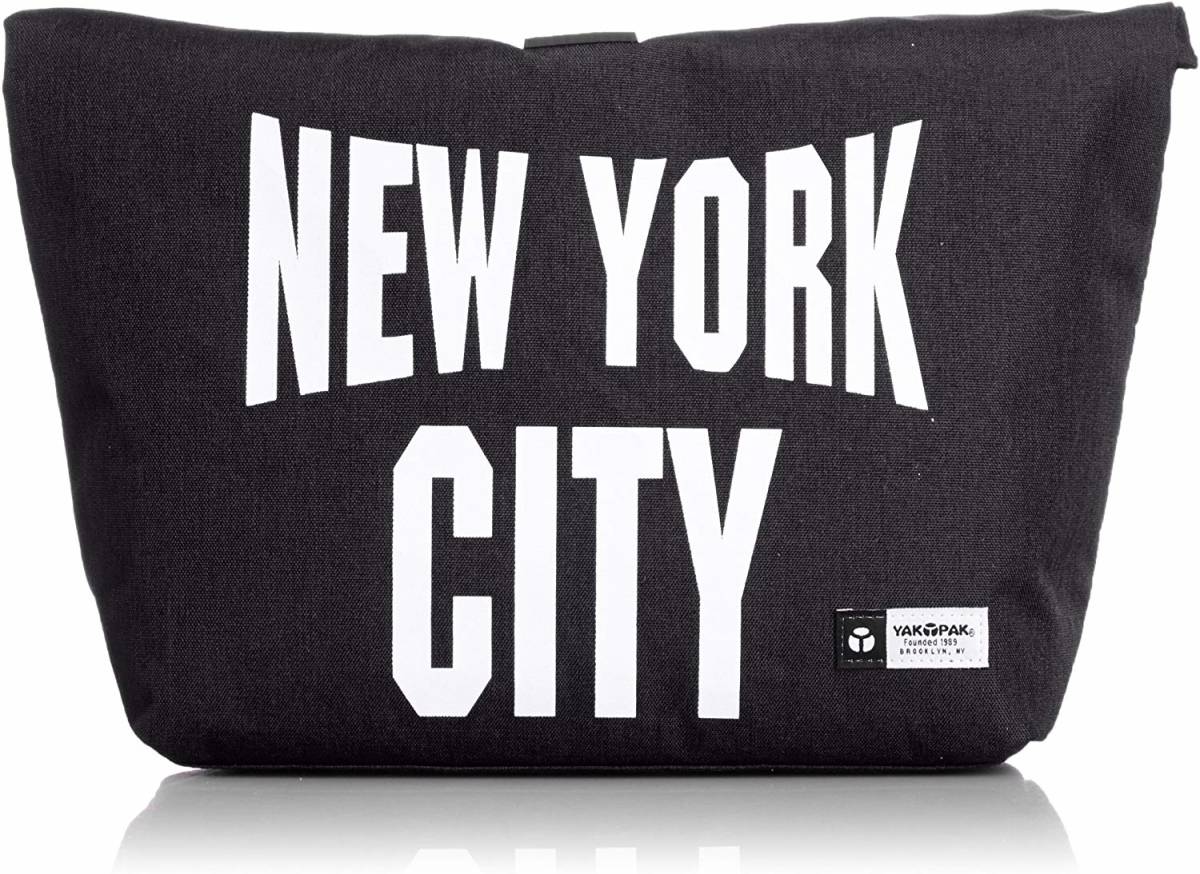 yakpak クラッチバック YP2903 チャコールグレー NYC NEW YORK CITY ヤックパック拍卖