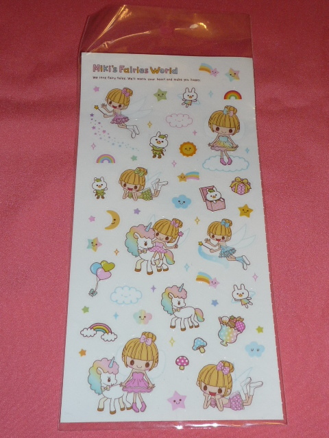 激レア!海外モノ! 女の子&うさぎ キャラクター ステッカーシール☆拍卖
