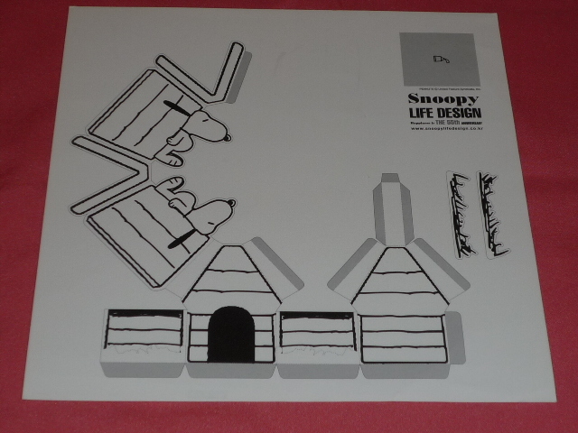 激レア!海外モノ! 2007年 ピーナッツ スヌーピー 55周年記念 ペーパークラフト (非売品)☆拍卖