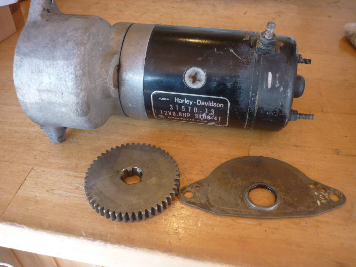 ハーレー ダビットソン スターター ショベル ヒタチ レストア Harley 純正 当時物 ショベルヘット エボ拍卖